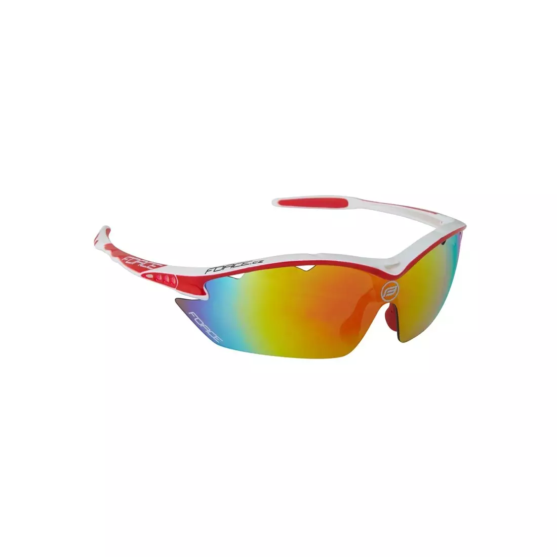 FORCE RON Cyklistické/športové okuliare biele a červené 91011 vymeniteľné sklá