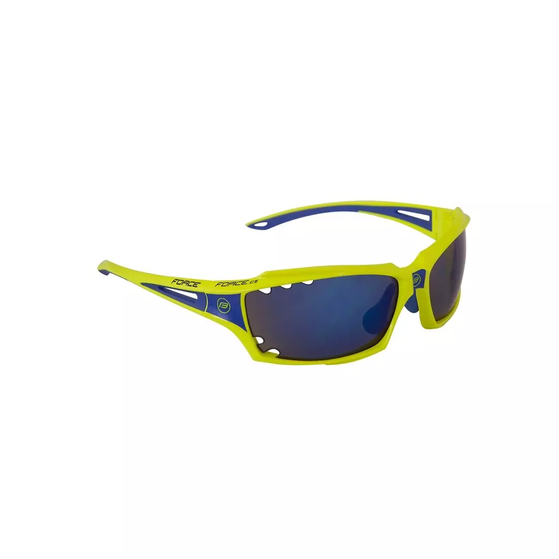FORCE VISION Cyklistické/športové okuliare fluo 90973 vymeniteľné sklá