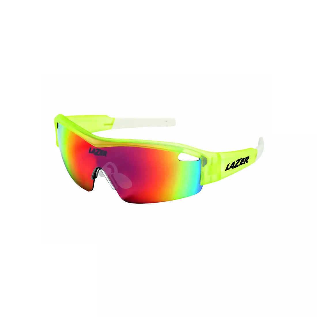 LAZER SOLID STATE1 Flash Žlté okuliare (Smoke-Black Red REVO. Yellow-Blue Mirror. Clear) LZR-OKL-SOLD-FLYELL