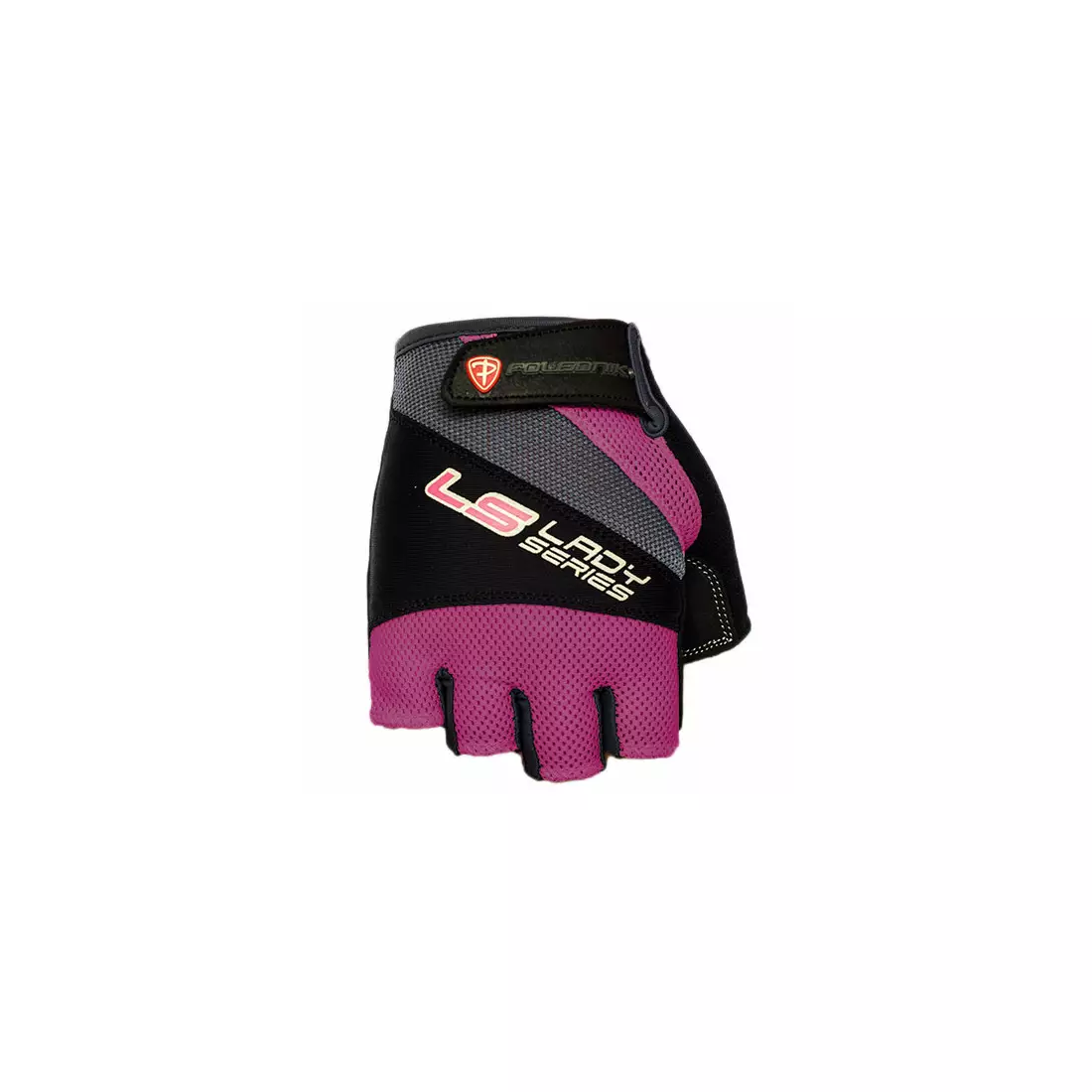 POLEDNIK dámske cyklistické rukavice LS, ružové