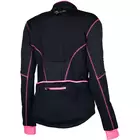 ROGELLI CAMILLA dámska zimná softshellová cyklistická bunda, čierno-ružová 010.303