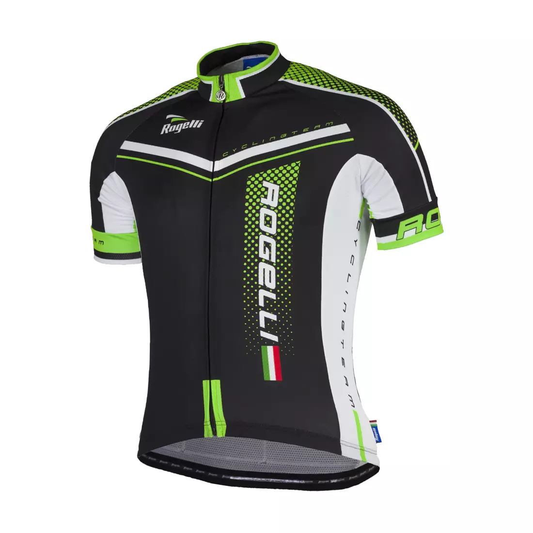 ROGELLI GARA MOSTRO - pánsky cyklistický dres 001.240, čierno-zelený