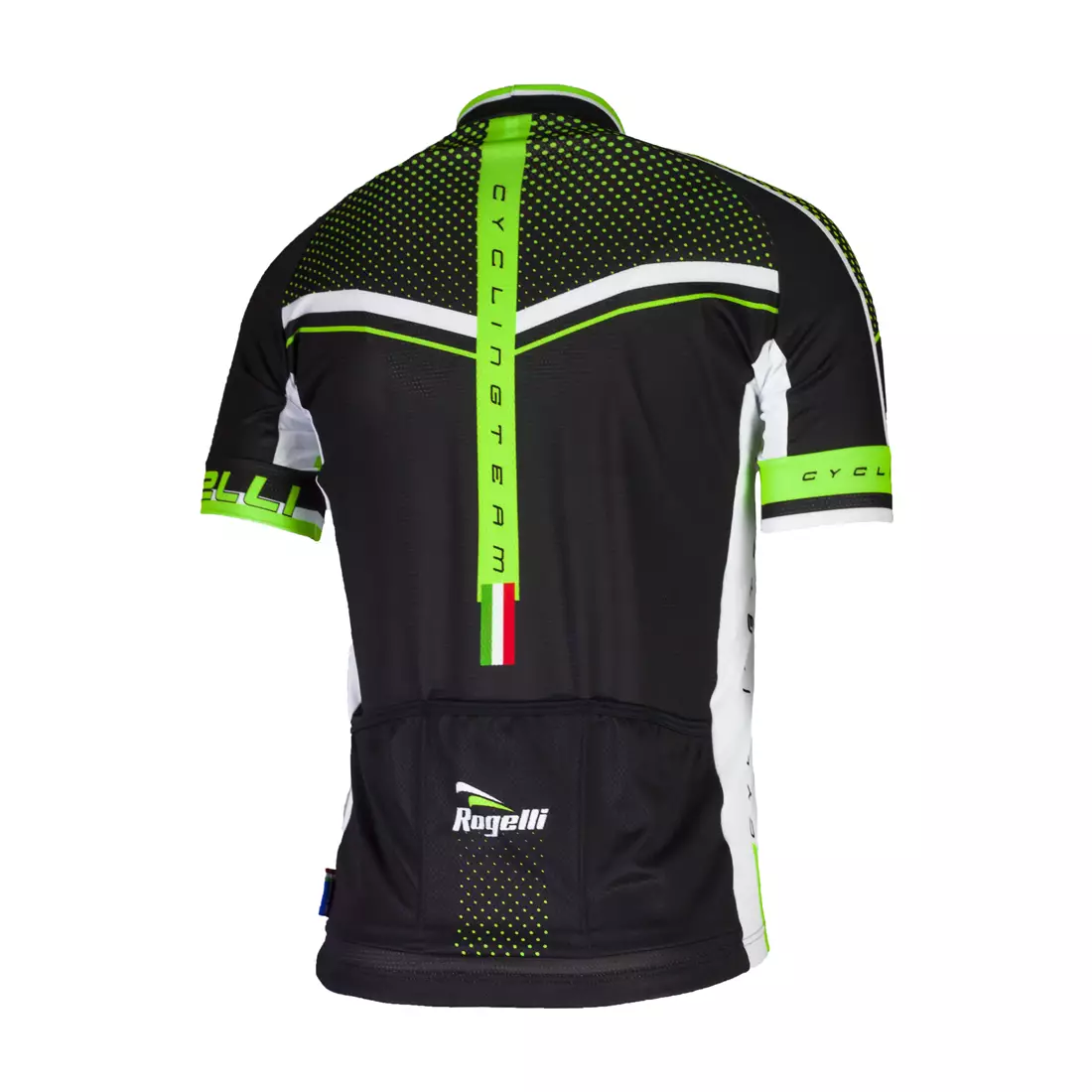 ROGELLI GARA MOSTRO - pánsky cyklistický dres 001.240, čierno-zelený