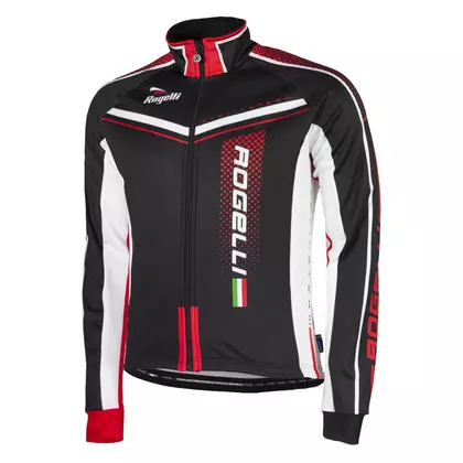 ROGELLI GARA MOSTRO teplý cyklistický dres, čierno-červený 001.246