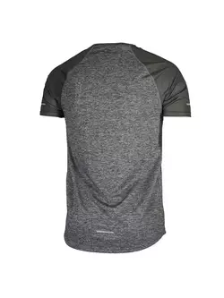 ROGELLI RUN BALATON 830.237 - pánske bežecké tričko, farba: fluor šedá