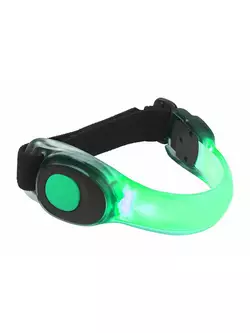 ROGELLI SS18 NEON LED - svetlo na rameno/svetlo na suchý zips: zelené