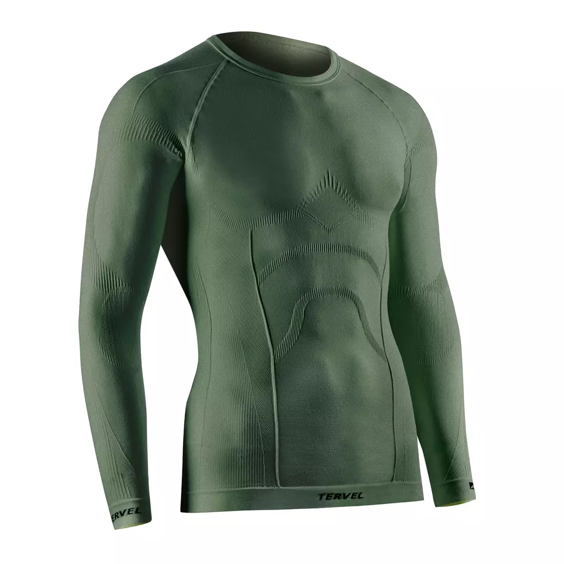 TERVEL COMFORTLINE 1002 - pánske termo tričko, dlhý rukáv, farba: Military (zelená)