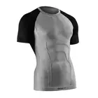 TERVEL COMFORTLINE 1102 - pánske termo tričko, krátky rukáv, farba: Melange-black