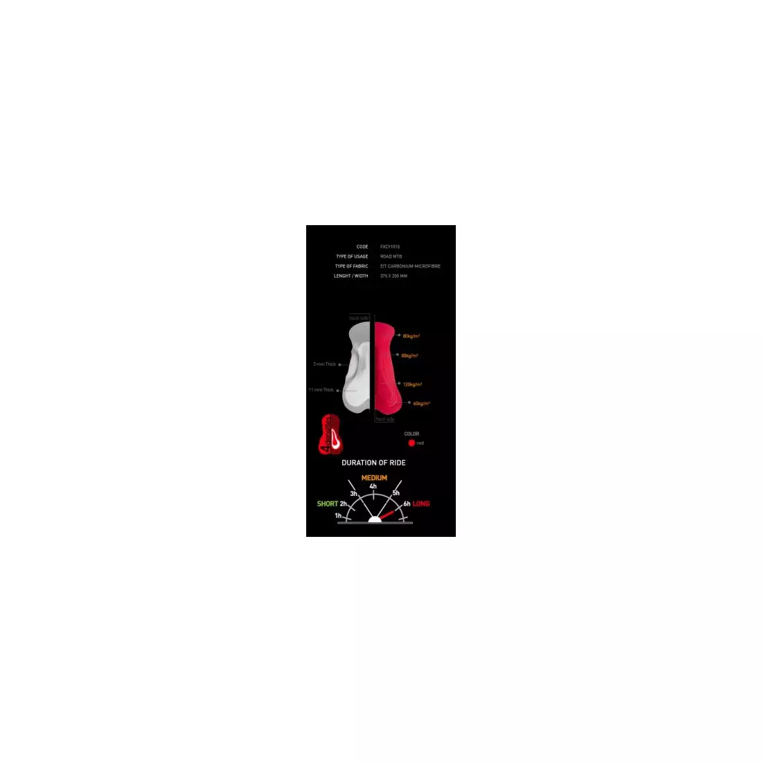 Zateplené cyklistické nohavice MikeSPORT GEXO s vložkou COMP HP, podbradníky, čierne a červené švy