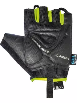 CHIBA AIR PLUS cyklistické rukavice, white-fluor 30145