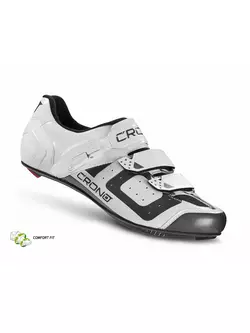 CRONO CR3 nylon - cestná cyklistická obuv, biela
