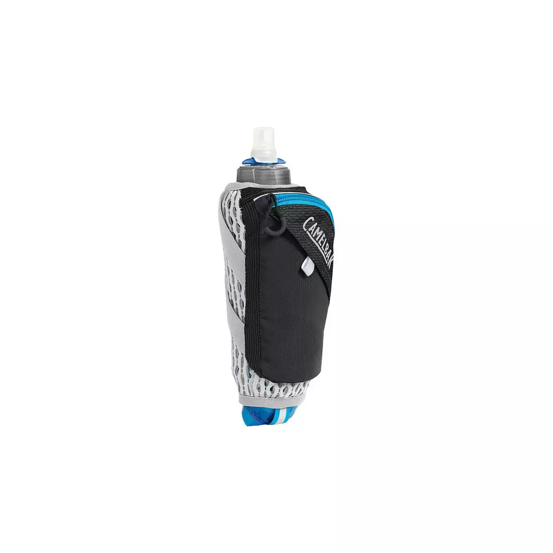 Camelbak láhev s termální vodou s běžící rukojetí Ultra Handheld Chill 0.5L Quick Stow Flask Black/Atomic Blue