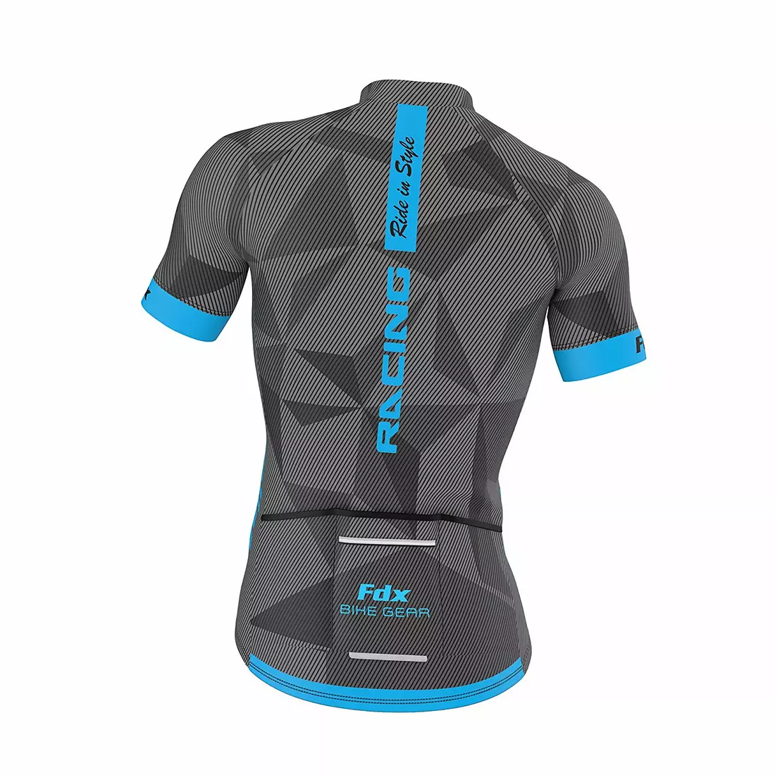 Čierno-modrý cyklistický dres FDX 1270
