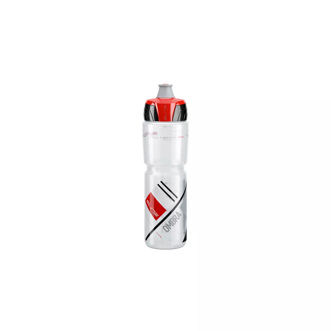 Cyklistická fľaša Elite Ombra Clear-Red Graphics 950ml EL0150601 SS19