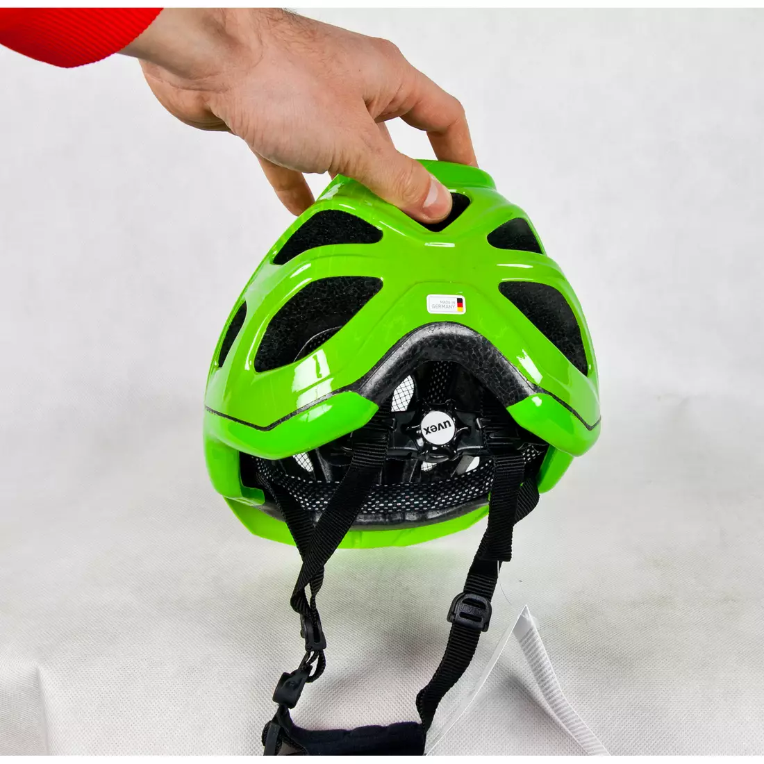 Cyklistická prilba UVEX ADIGE zelená a citrónová