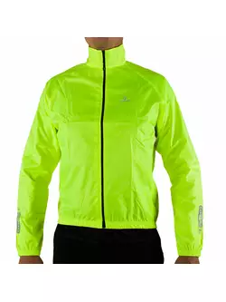 DEKO RAIN 2 ľahká cyklistická bunda do dažďa, fluór