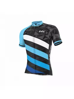 FDX 1260 pánsky cyklistický dres K/R čierno-modro-biela