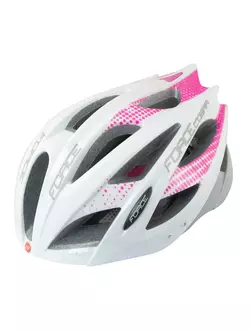 FORCE COBRA dámska cyklistická prilba 902930 biela a ružová