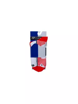 FORCE LONG PLUS ponožky 900955-900965 červeno-biele