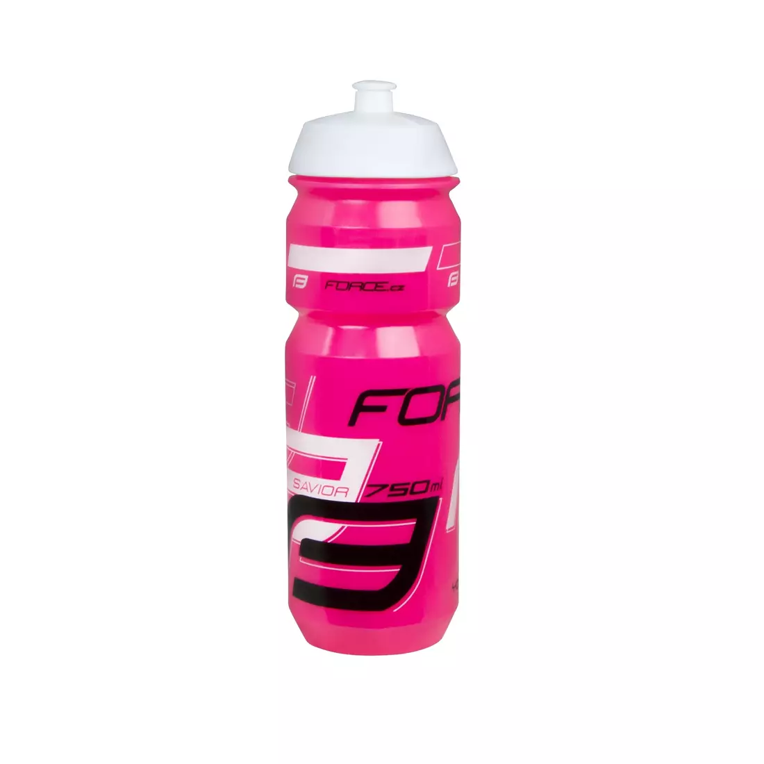 FORCE SAVIOR 0,75L fľaša na vodu s bicyklom pink/white 25225