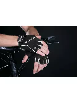 FORCE cyklistické rukavice GRIP, čierne 905145