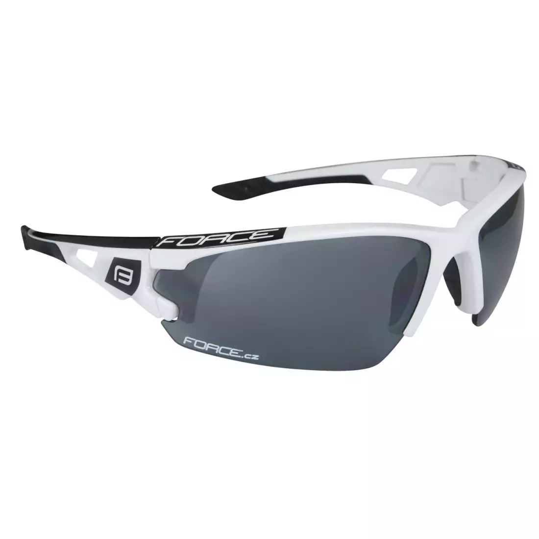 FORCE športové okuliare s vymeniteľnými šošovkami CALIBRE, biely 91054