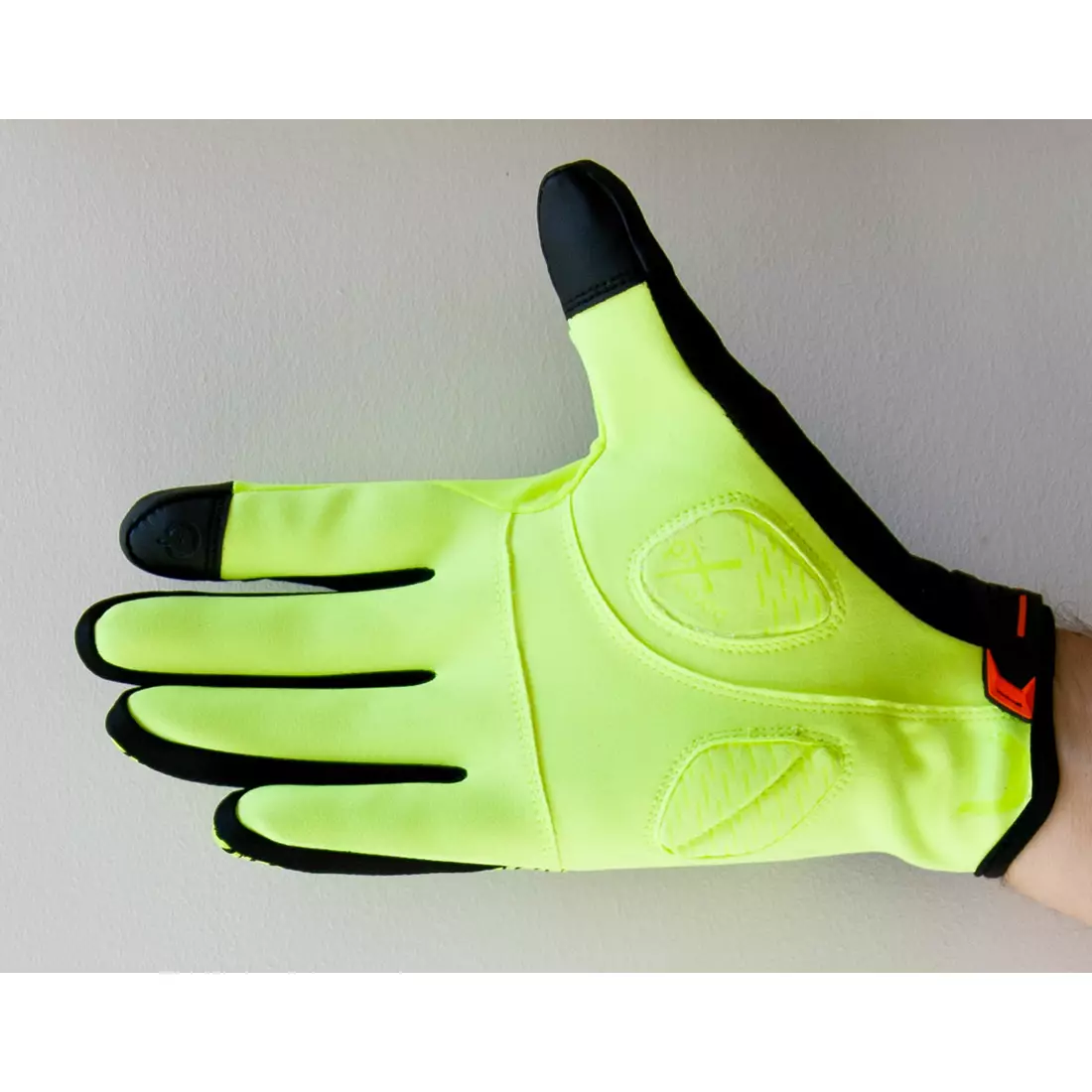 Fluorové cyklistické rukavice SHIMANO WINDBREAK THERMAL ECWGLBWNS32MZ