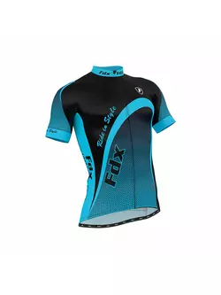 Letný cyklistický set FDX 1010: dres + šortky s náprsenkou, čierno-modré