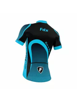 Letný cyklistický set FDX 1010: dres + šortky s náprsenkou, čierno-modré