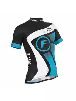 Letný cyklistický set FDX 1020: dres + šortky s náprsenkou, čierno-modré