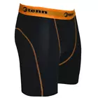 Pánske cyklistické boxerky TENN OUTDOORS COOLFLO čiernej a oranžovej farby