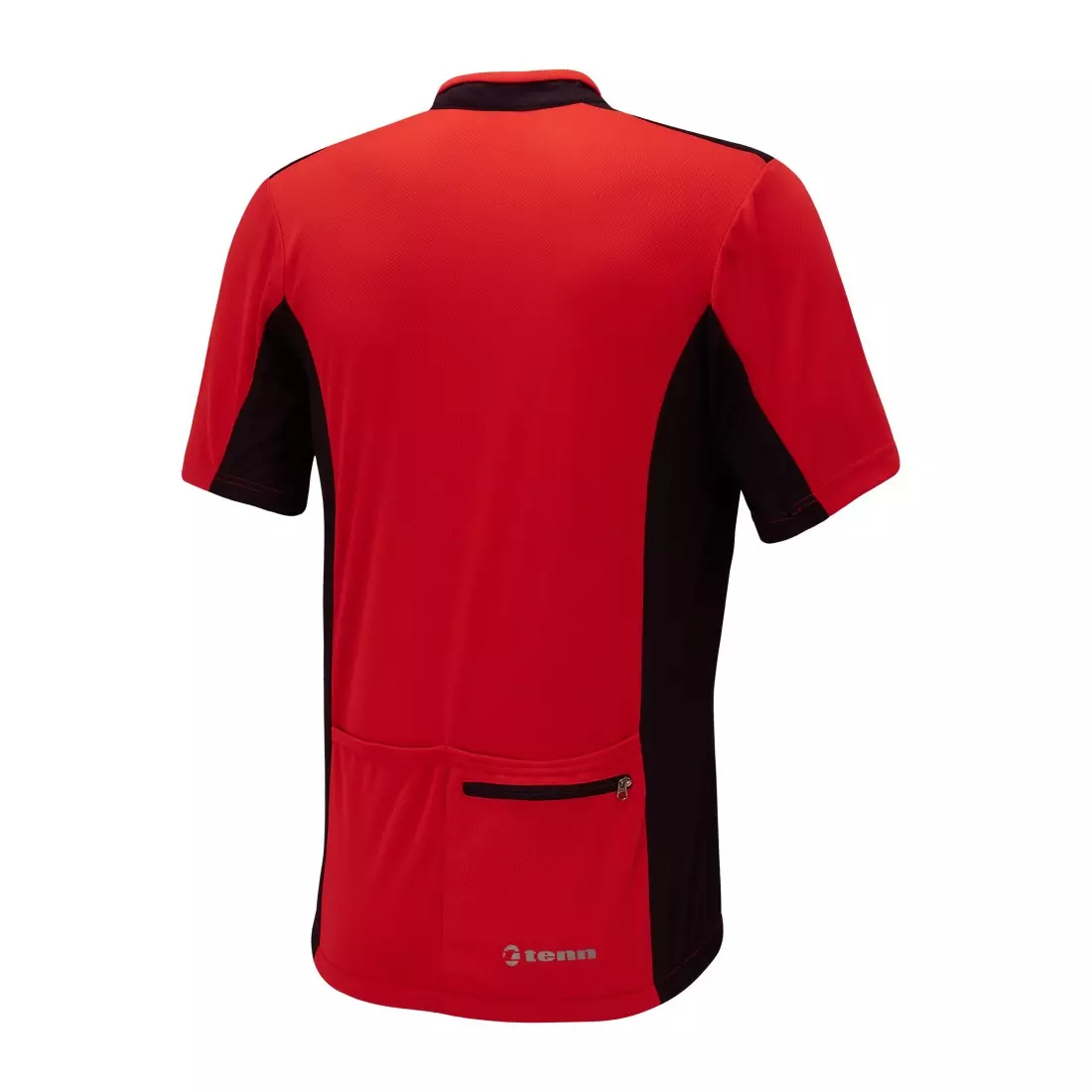 Pánsky cyklistický dres TENN OUTDOORS COOLFLO červeno-čierny