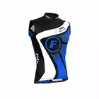 Pánsky cyklistický dres bez rukávov FDX 1020 čierno-modrý