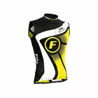 Pánsky cyklistický dres bez rukávov FDX 1020 čierno-žltý