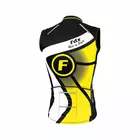 Pánsky cyklistický dres bez rukávov FDX 1020 čierno-žltý