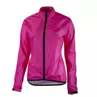 ROGELLI TELLICO Dámska cyklistická bunda odolná proti dažďu, fluoro ružová