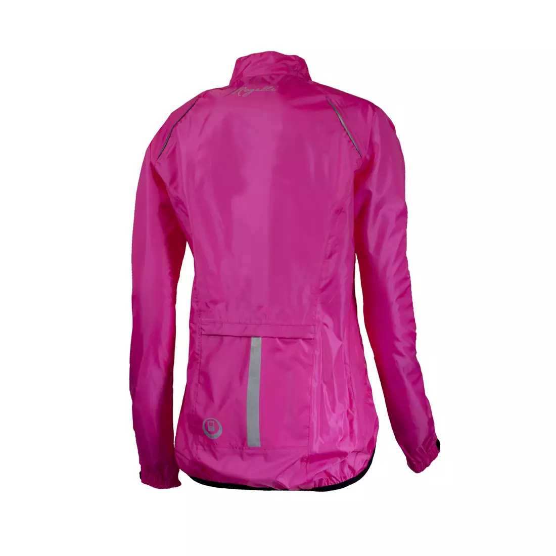 ROGELLI TELLICO Dámska cyklistická bunda odolná proti dažďu, fluoro ružová