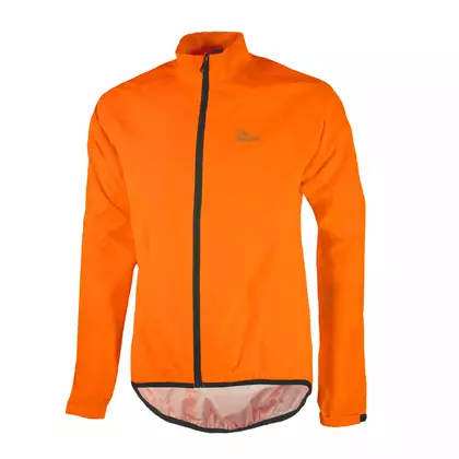 ROGELLI TELLICO nepremokavá cyklistická bunda, fluór oranžová
