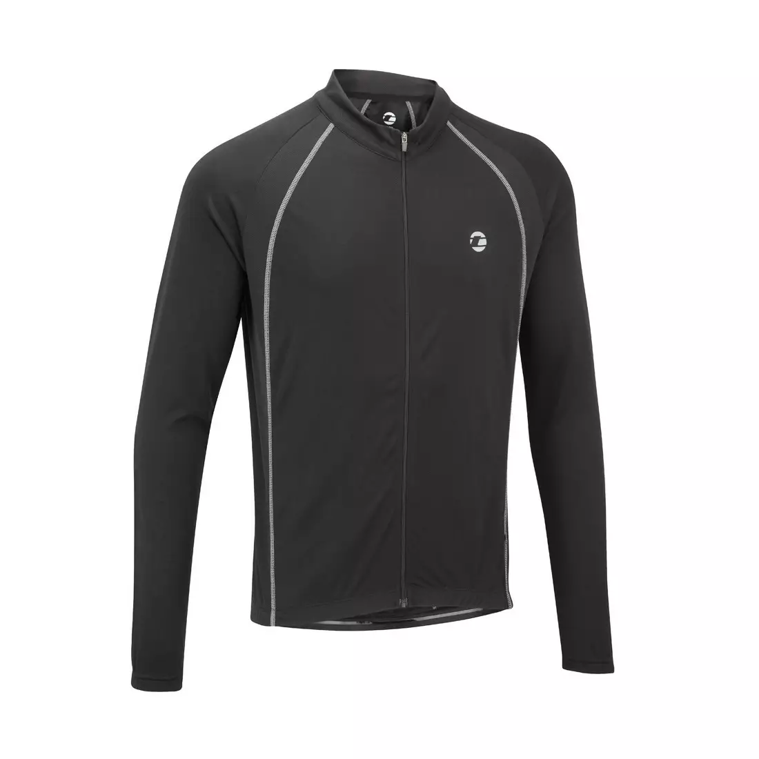 TENN OUTDOORS Pánsky cyklistický dres Sprint s dlhým rukávom, čierny