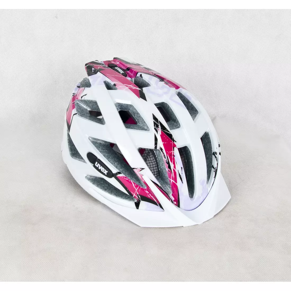 UVEX cyklistická prilba AIR WING, biela a ružová