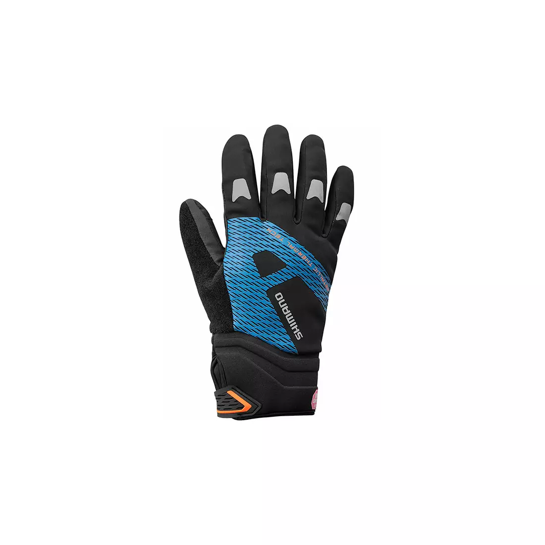 Zimné cyklistické rukavice SHIMANO WINDSTOPPER, čierno-modré ECWGLBWNS25MT